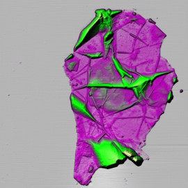 Graphene microchip dissolved in ethanol solution