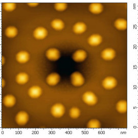 Ge(Si) islands grown on relaxed SiGe buffer layer