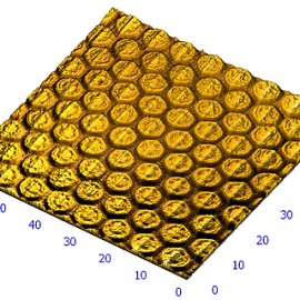 Hexagonal Domains in Lithium Niobate